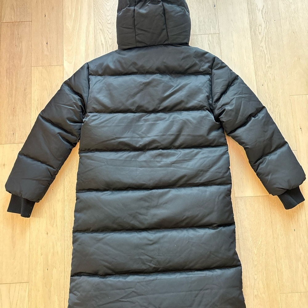Burberry Women’s Hooded Econyl Down Long Padded Puffer Jacket In Size Small - Picture 7 of 13
